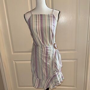 Striped Sleeveless Dress - Size Medium